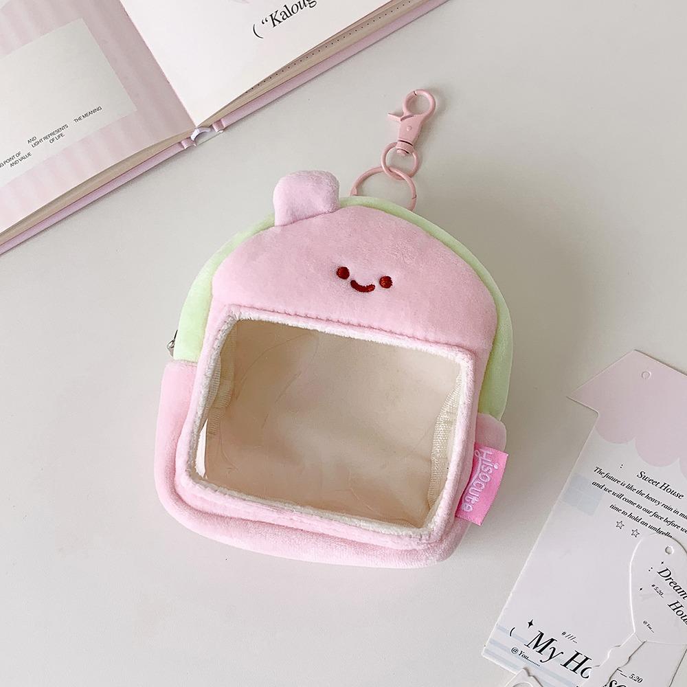 Plüschpuppen-Schutzhülle mit Klarsichtfenster Puppen-Display-Tasche Tragbare Hänge-Aufbewahrungstasche Geschenk