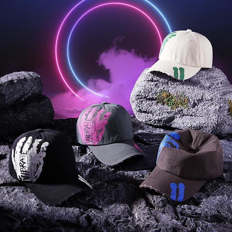 Весной и летом новая рваная уличная трендовая кепка с граффити для мальчиков и девочек — фото 4