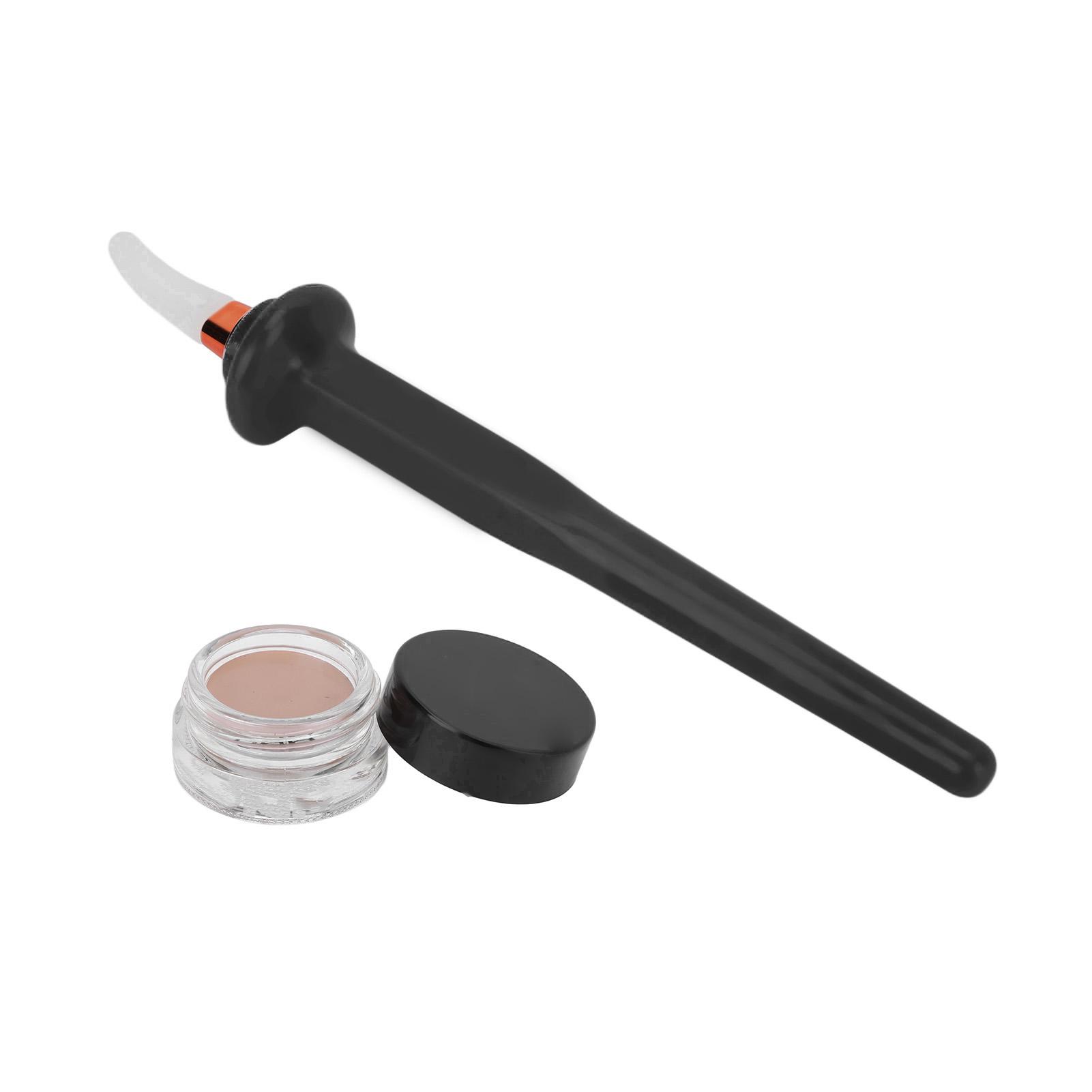 

Набор из 3 предметов, силиконовая кисть для подводки глаз, цвет кожи, водостойкая, 4 г, кисть для рисования, подводка для глаз, черная чёрный