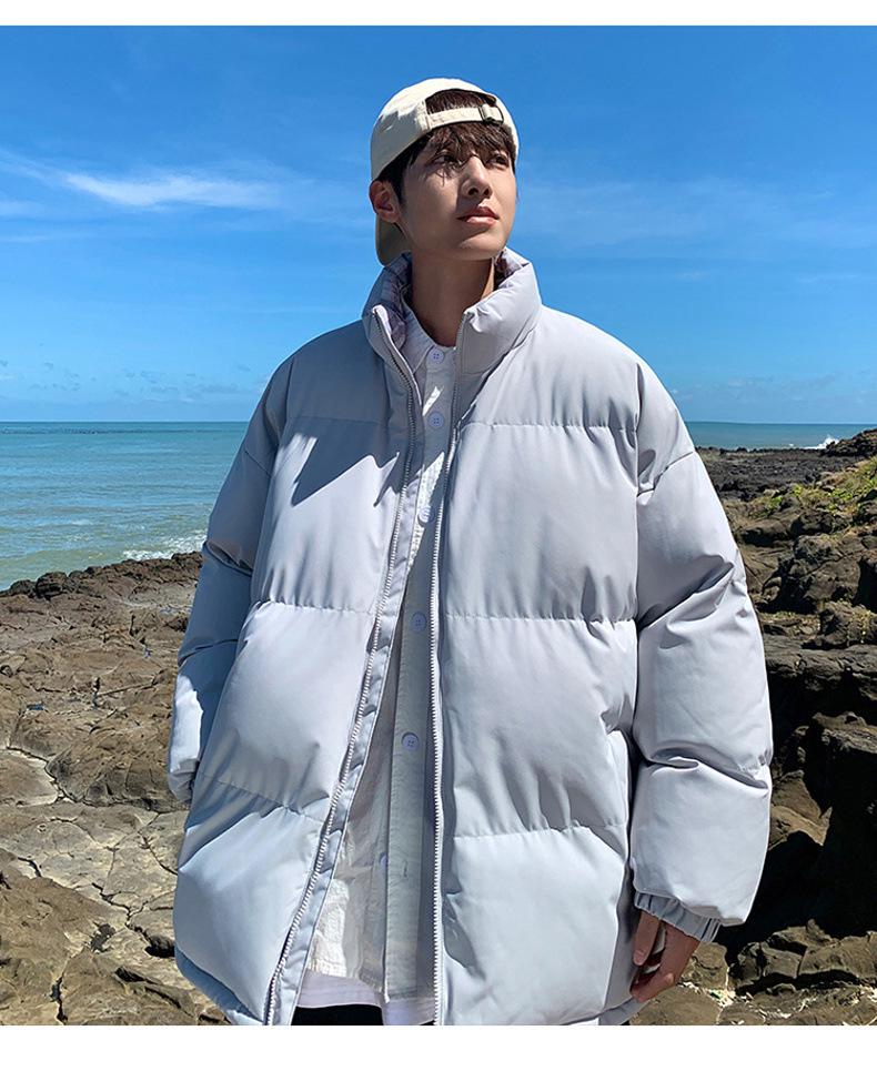 2025 Autumn/Winter Trendy Korean Style Stand Collar Couple Cotton Jacket - Bestseller In Cross-Border Outerwear