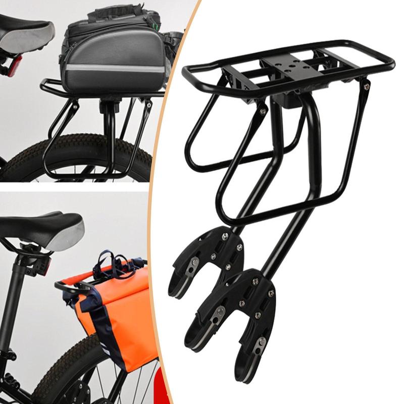 Rear Bike Rack Aluminum Alloy Bicycle Luggage Bracket Cargo Holder Cycling Equipment for Mountain Bike Adventure