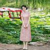 Pink national style new Chinese Suzhou cheongsam improved young 1011 new women's high-end daily dress summer