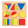 Formerkennung Zuordnungsspielzeug 1-2-3 Jahre Baby Früherziehung Geometrie Aliquote Tafel Kinder Holzpuzzle