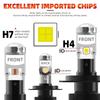 Y6 Projector Lens H4 White LED High/Low Beam Headlight Bulbs (universal)