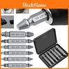 Durable 6-piece Broken Screw Extractor Remover Set For Easy Stripped Screw Removal
