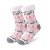Calcetines navideños antideslizantes para mujer: Calcetines pantuflas acogedores para la nieve y el sueño, cubrepiernas de alfombra