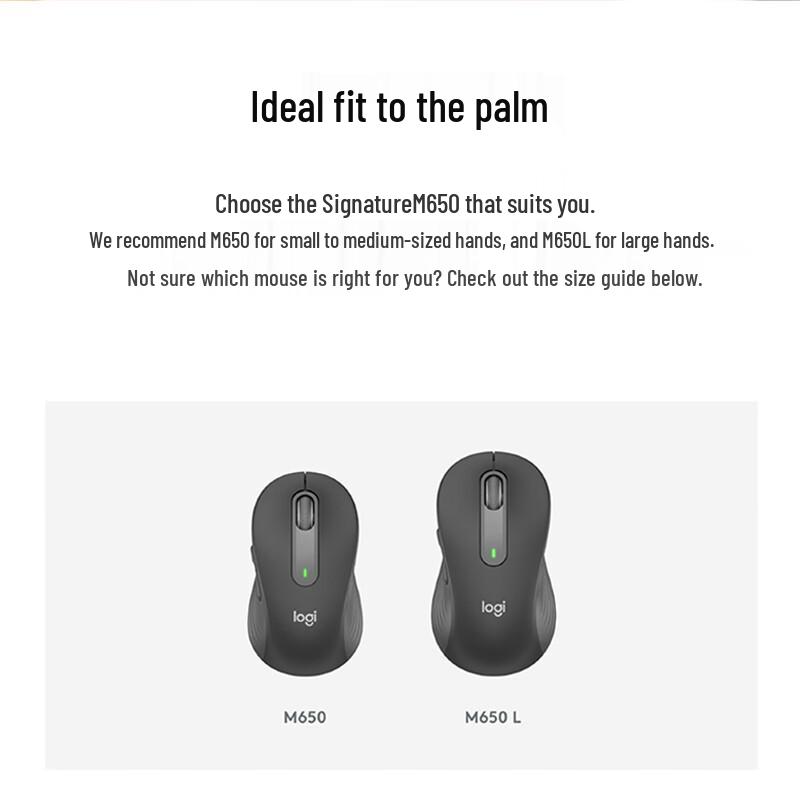 Logitech M650 L Wireless Bluetooth Mouse
