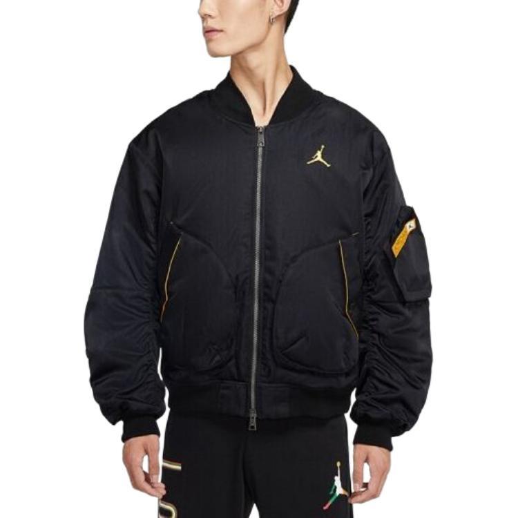 Air Jordan Sport Ganzkörper-Reißverschluss Herbstjacke Asien-Größe 'Schwarz' Herren DN3406-010