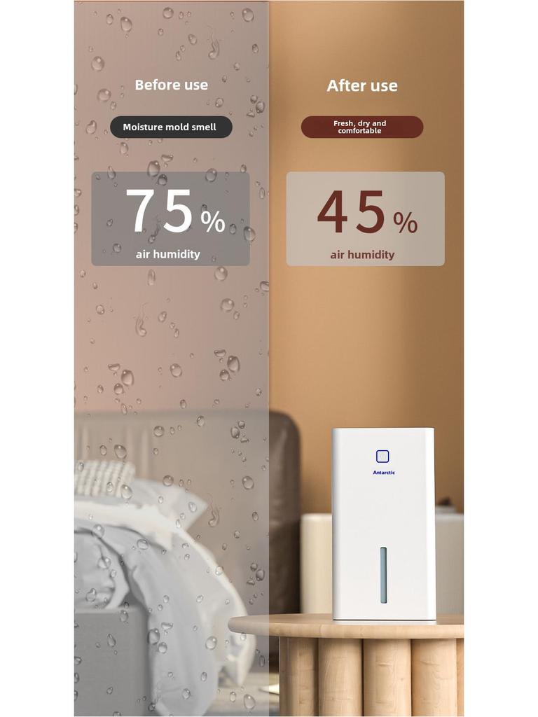 Silent, Energy-Efficient Indoor Dehumidifier for Small Bedrooms