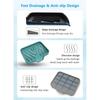 Soft Silicone Soap Holder Easy To Clean Soap Tray Free Punch Drain Rack Anti-slip Sink Tray  for Shower Bathroom Kitchen Tool