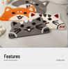 Cartoon Cat Head Absorbent Non-slip Bathroom Mat