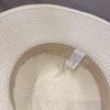 Women's Summer Straw Hat, Foldable Beach Hat, Face-shading Sun Hat, Pearl Bow Fisherman Hat, Sun Hat