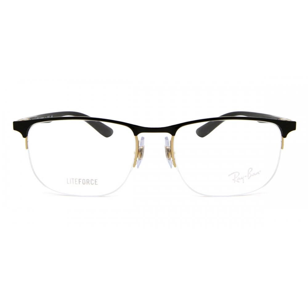 

Ray Ban Rx6513 2890 Унисекс Очки Black on Gold/53-20-145