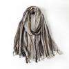 Fashion Men Cotton Linen Striped Scarf