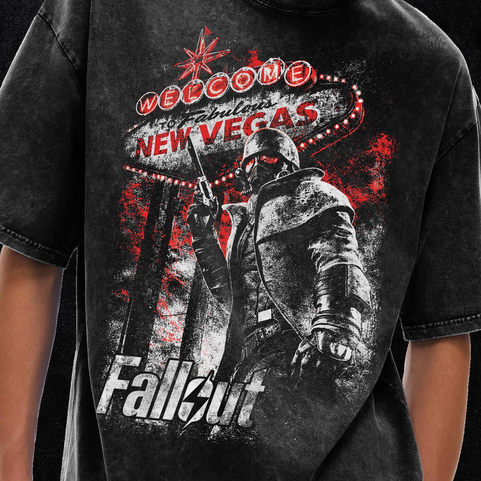Wasteland Guardian Shirt, FallouT-Shirt, TV Show Tee, Acid Wash Oversize T-Shirt, 250 GSM, Grunge & Goth Streetwear, Vintage Washed T-Shirt S