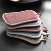 1/4 Piezas Esponja de Fibra de Bambú Doble Cara para Lavar Platos Cepillo para Lavar Platos Paño Limpiador de Sartenes Almohadilla Reutilizable para Limpieza de Cocina y Hogar