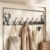 No-drill Door Back Vacuum Suction Cup Hooks Storage Rack