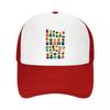 Playful Community Character People C Mesh Baseball Cap Casual Hat Outdoor  For Womens Unisex FeUnisex