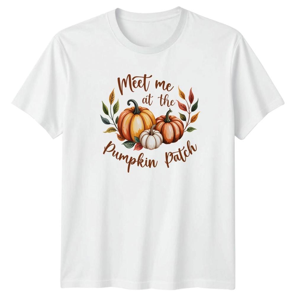 Meet Me At The Pumpkin Patch TShirt Fall Gift For Him And Her S