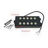 Bass Middle Bridge Pickups Set with Mounting Screws Bass Part Replacements Kits