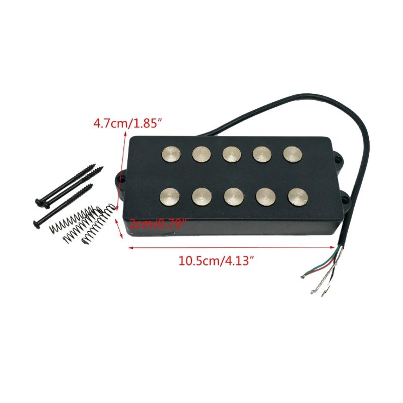 Bass Middle Bridge Pickups Set with Mounting Screws Bass Part Replacements Kits