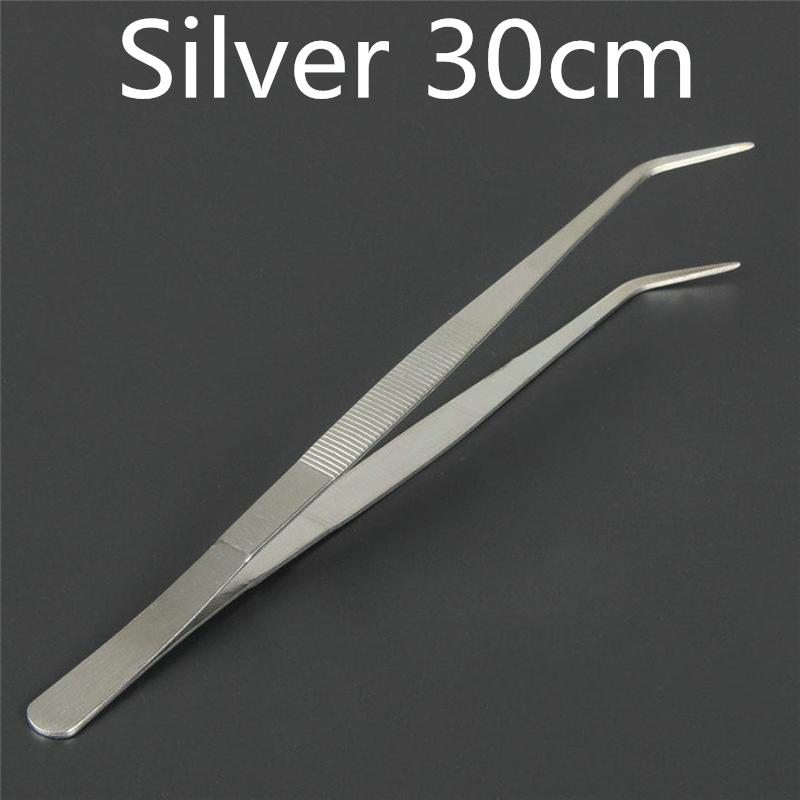 Stainless Steel Kitchen & Bar Tweezer Food Tongs Kitchen Cooking Medical Tweezer Copper/Gold/Black Plated Bar Tool