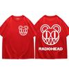 Rock Band Radiohead Trykk T-skjorte Unisex Dame Mote Vintage Løse T-skjorter Sommer Casual Ren Bomull T-skjorte Hip Hop Streetwear