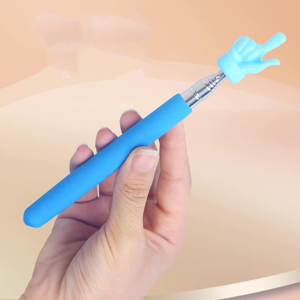 Retractable Teaching Pointers Flexibility Stainless Steel Children Finger Reading Stick Point