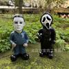 Horror Movie Garden Gnome Nightmare Killer Clown Doll Ornament Resin Crafts