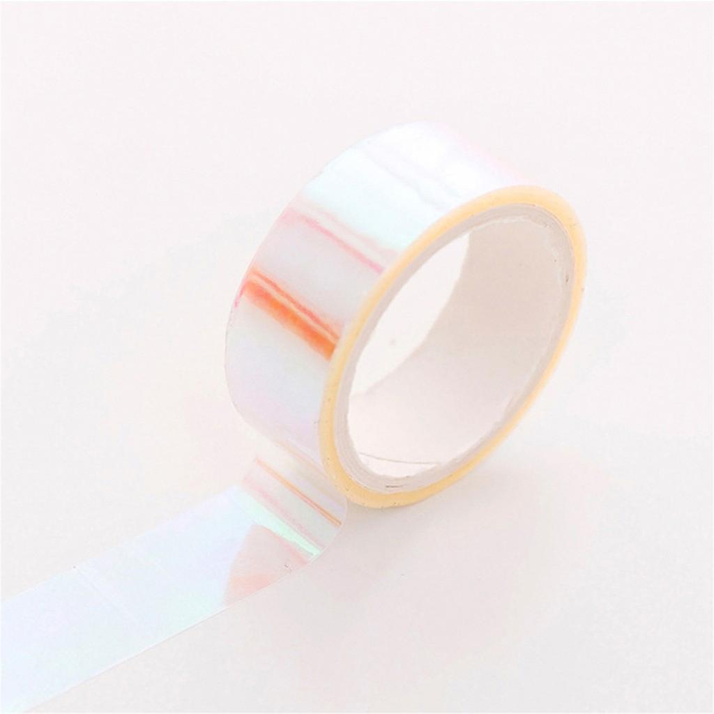 Waterproof Holographic Gradient Adhesive Tape Durable Decorative Craft Tape Suitable for Various Surfaces and Applications