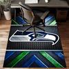Seahawks Team Spirit Rug Game Carpet, Floor Mat for Bedroom Living Room Entryway Rug, Home Decor Idea Gift for Christmas Birthday