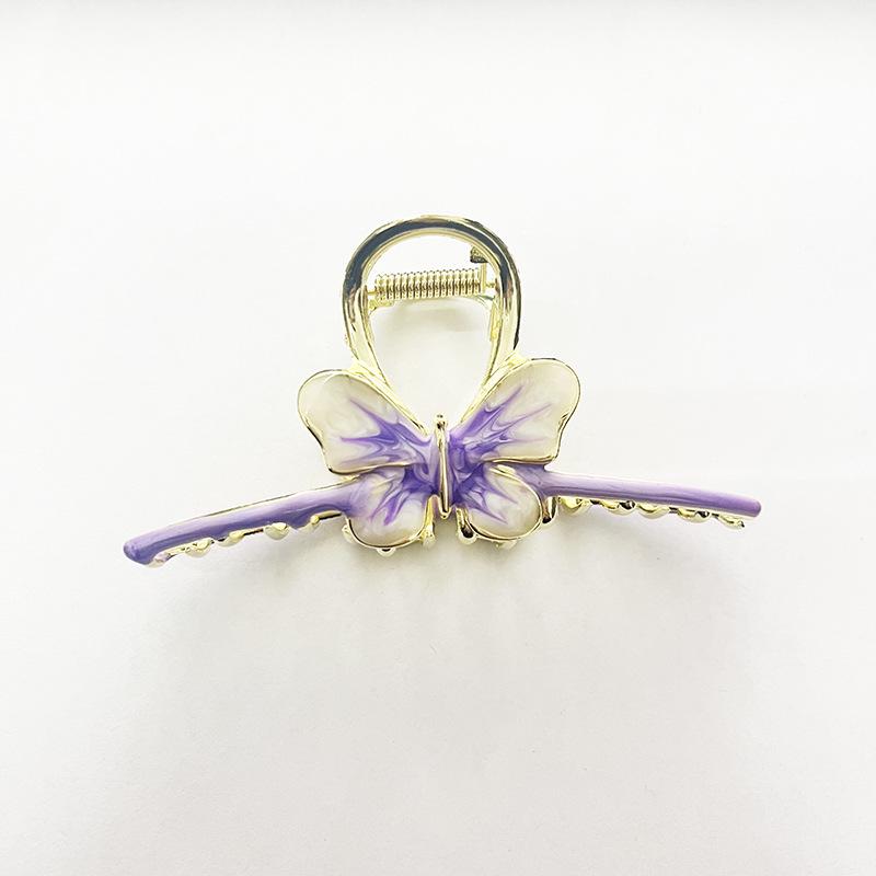 Elegant Tulip & Lily Hair Clip - Large Fairy Claw for Stylish Back-of-Head Design