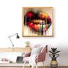 Cross Stitch Diamond Painting Colorful Mouth Picture Of Rhinestones Diamond Embroidery