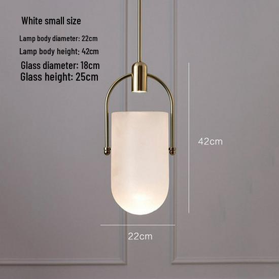Скандинавский постмодернистский стеклянный подвесной светильник для гостиных, отелей, ресторанов, баров, кабинетов, спален и прикроватных зон Warm Light