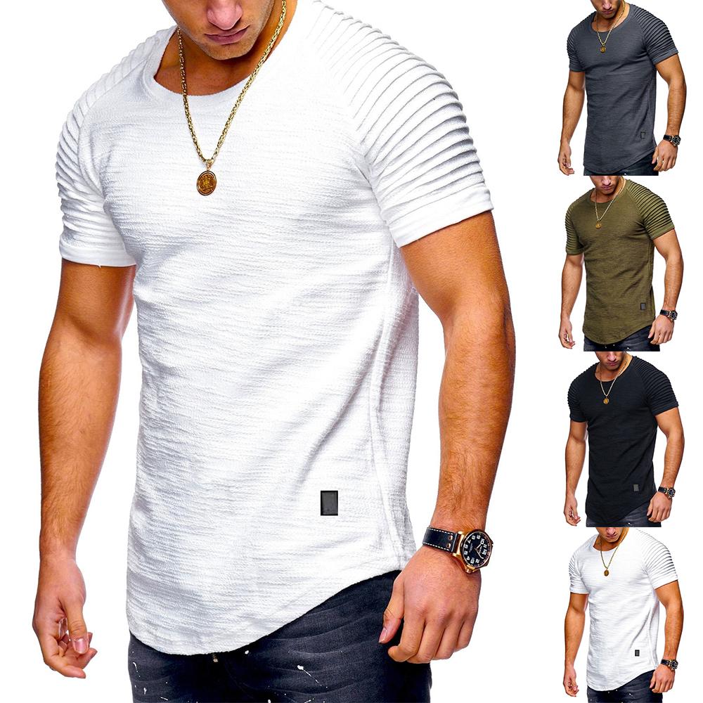 Lehmanlin Herren Sport T-Shirt V-Ausschnitt – Muscle Fit, Schnell Trocknend, 94% Polyester, 6% Elastan