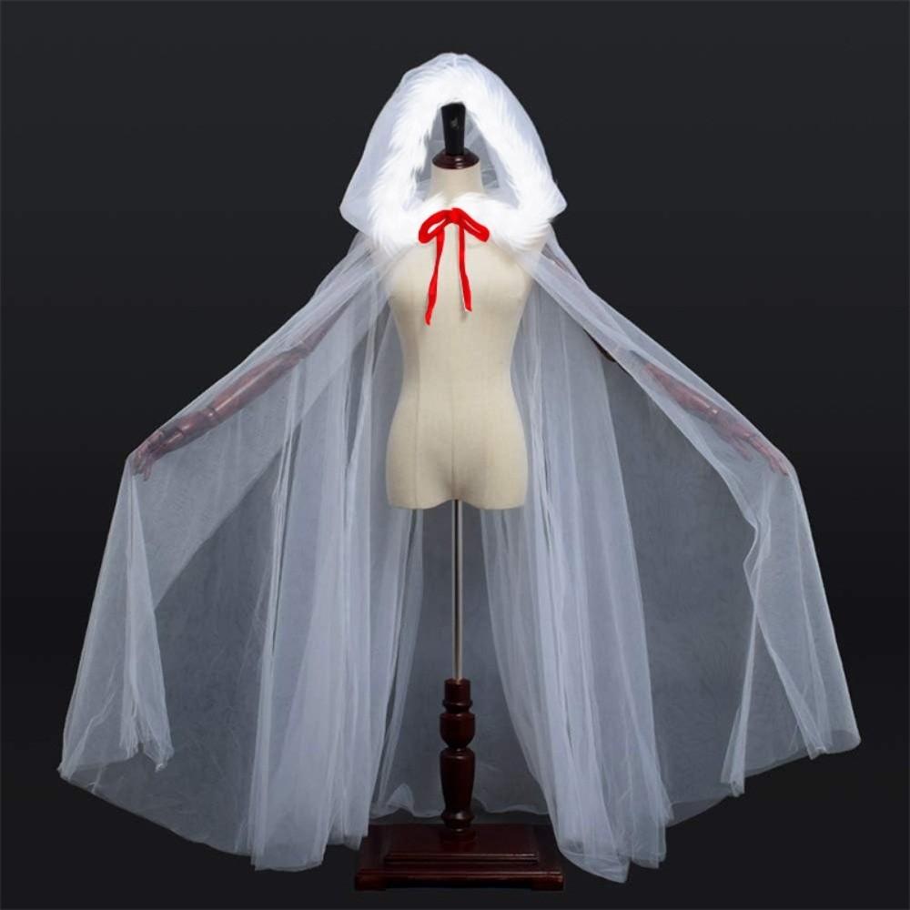 150cm/59in Witch Wizard Hooded Cloak Polyester Cosplay Costume Cape Red Riding Hood Halloween