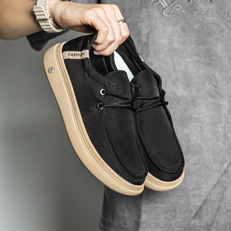 Mode 2025 Leichter und atmungsaktiver Schnür-Herren-Freizeitschuh  Klassische einfarbige bequeme Sportschuhe  Rutschfeste Wanderschuhe