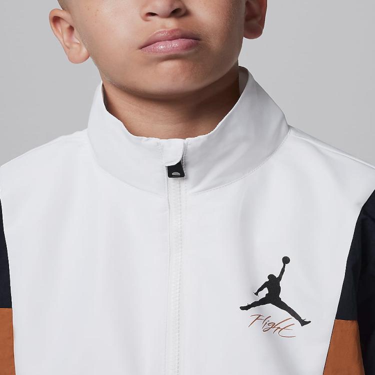 Jordan Jacket Retro Logo Design Kids Jackets Black HQ7078-010