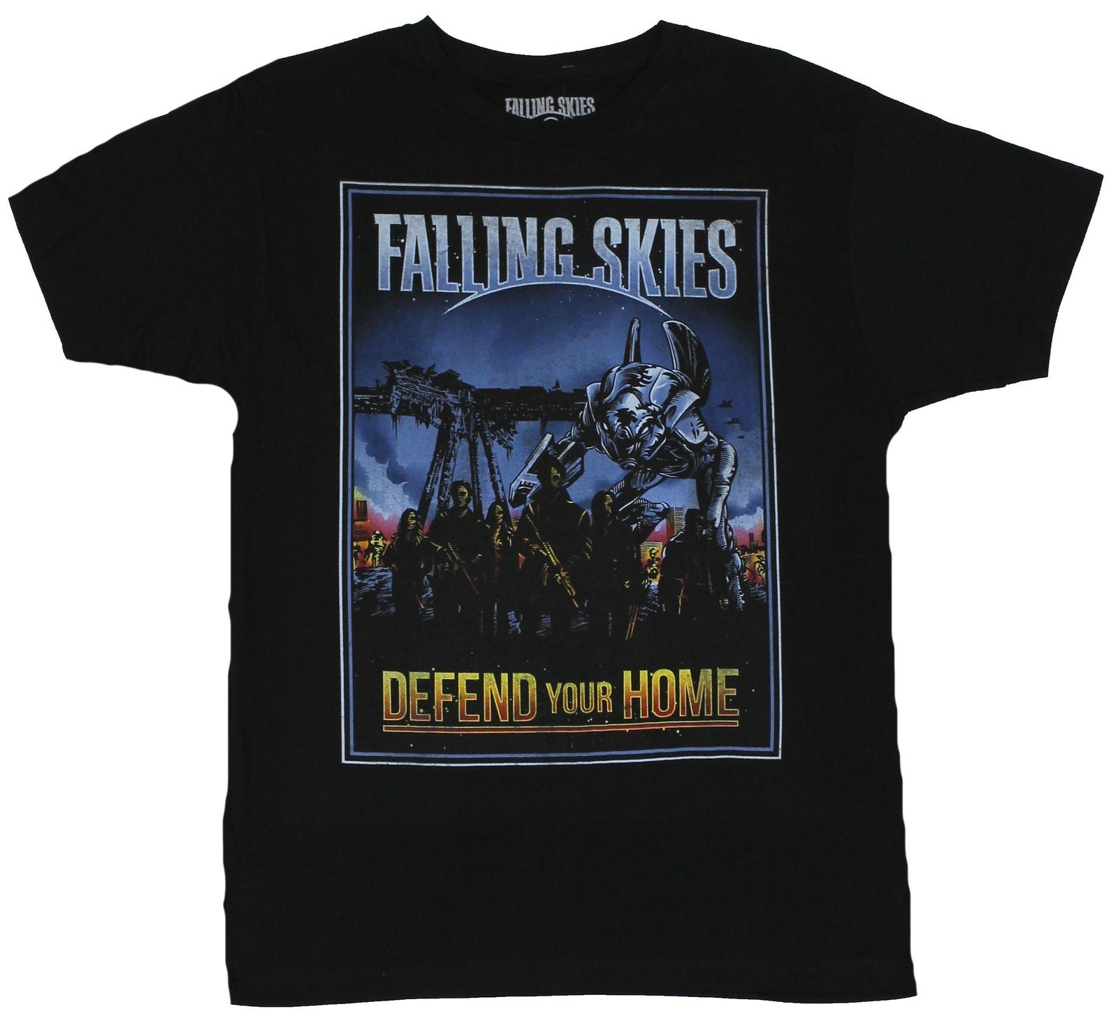 Falling Skies Adult New T-Shirt - Defend Your Homeland Battle Ready Humans Pic XXXL