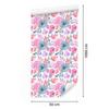 Wallpaper Flowers white, powder pink, coral and blue 50x1000