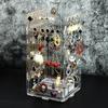 Multi-Layer Rotatable Jewelry Display Rack for Earrings, Necklaces, Rings, and Studs