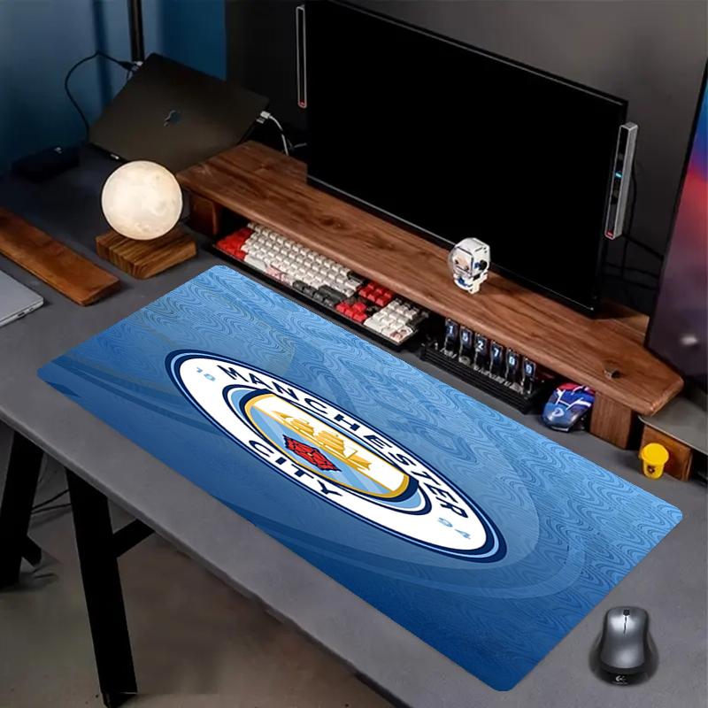 Football team City FC Print Mouse Pad, Anti‑Slip Desktop keyboard Mat, for PC Laptop Gaming Working Daily Use, Cool Festival Surprise Gift