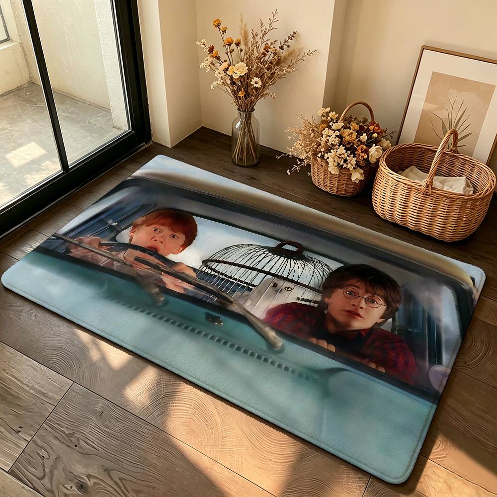 Cute Movie-H-hArry-Y-pOtterS Carpet Bathroom Anti-slip Mat Door Mat Home Decoration Mat Entrance Door Mat Scratch-resistant Door