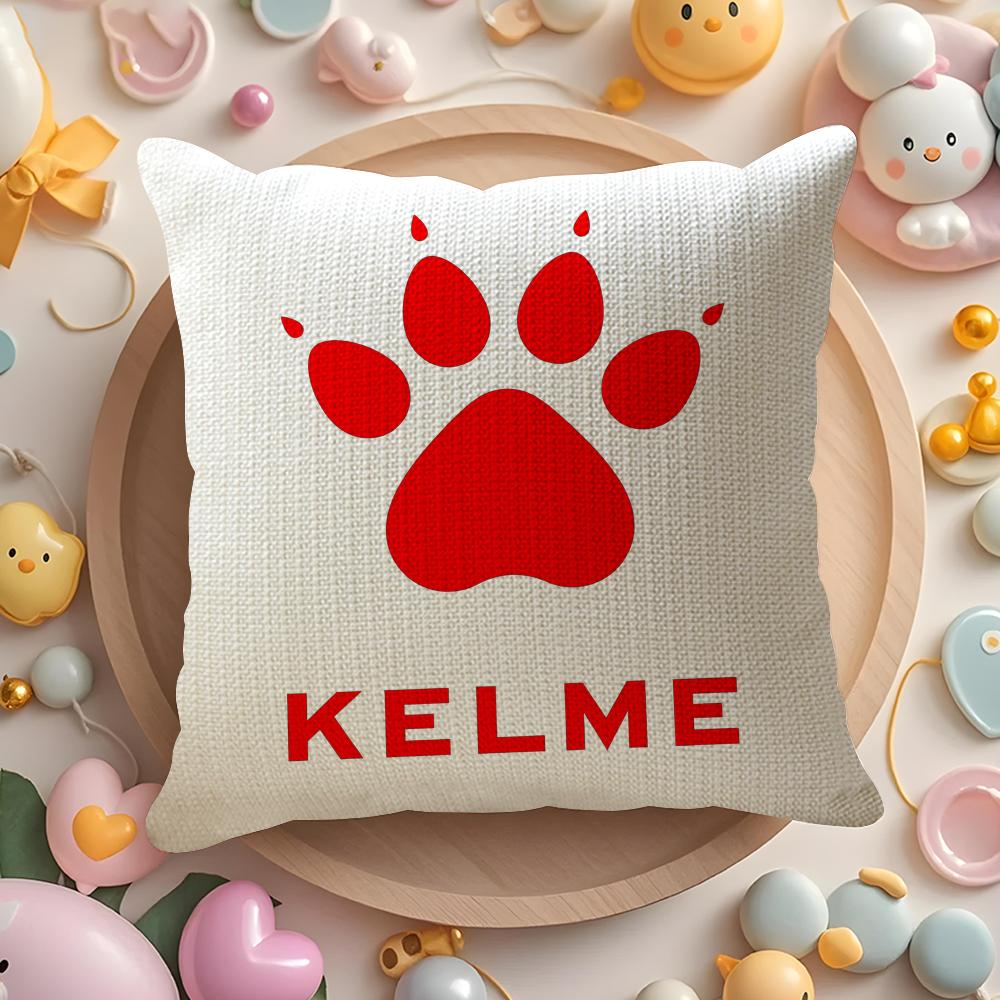 Luxury Fashion K-Kelme Cushion Cover Linen Organic Fabric Double-Sided Printing Breathable Pillow Case Sofa Home Decor Gift