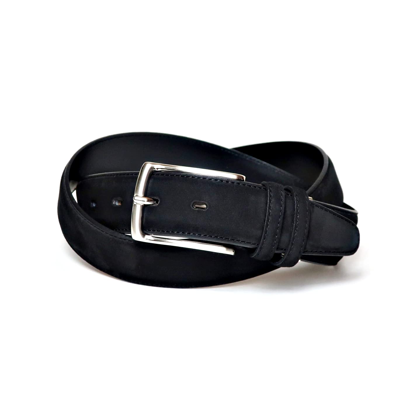 

KIETH Business Black Nubuck Made in Men s Belt, Leather, Japan, KE21228-19 чёрный