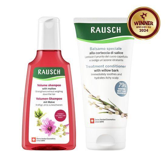 Rausch Mellow Volume Shampoo 200ml & Willowbark Treatment Conditioner 150ml Promotion