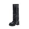 Women's Thick Sole Wide-Leg Over-the-Knee Boots - Autumn/Winter 2026 High-Top, Sweet & Cool Style.
