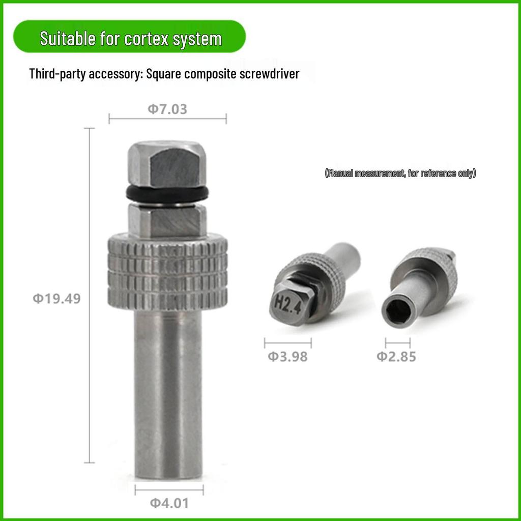 Universal Dental Implant Composite Screwdriver and Denture Tightening Wrench