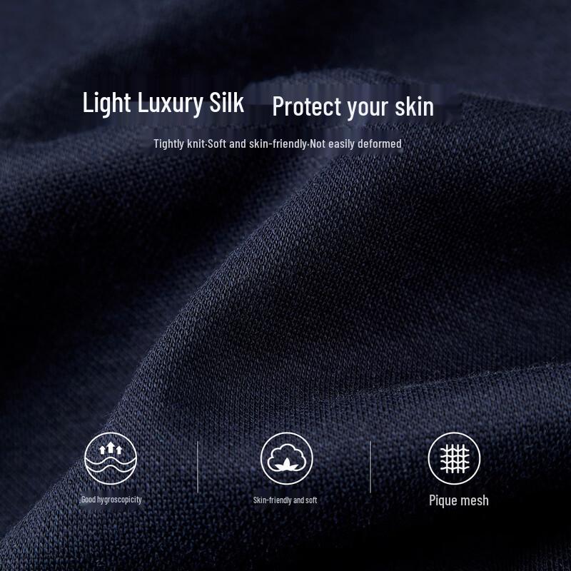 Shanshan Herren Business Casual Jacquard Polo Langarm-T-Shirt