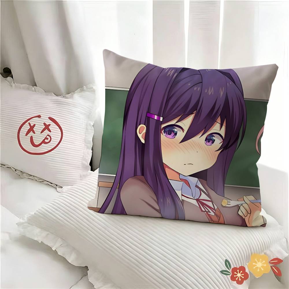 Pc Cartoon Character Yuri Pillow Case Fashion Square Pillowcase Bedroom Sofa Room Ins Decoration Leisure